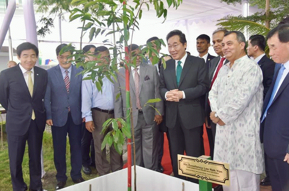 দক্ষিণ কোরিয়ার মাননীয় প্রধানমন্ত্রী H. E. Lee Nak Yon এর আগমন