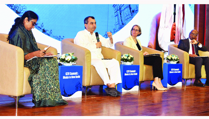 ‘জি-২০ সম্মেলন : ঢাকা থেকে নয়াদিল্লি’ > বৈশ্বিক অগ্রাধিকার ইস্যুগুলো সামনে আনবে জি-২০ : সাবের হোসেন চৌধুরী
