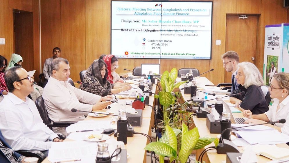 জলবায়ু মোকাবিলায় ফ্রান্স-বাংলাদেশ অভিযোজন চুক্তি গুরুত্বপূর্ণ ভূমিকা রাখবে